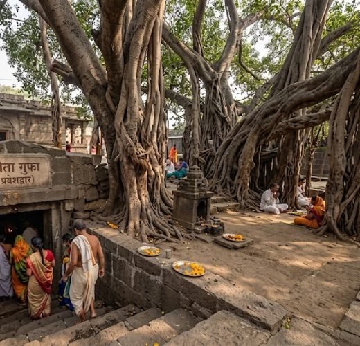The sacred Sita Gufa Cave in Panchvati.